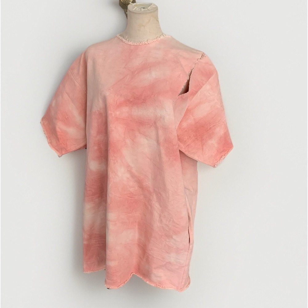 Marques Almeida Frayed Edge Denim Dress